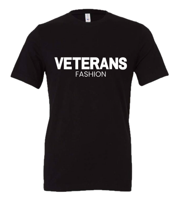 Unisex Veterans Fashion Jersey Tee - Small / Black