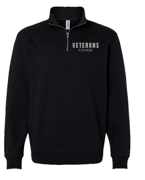 Unisex Veterans Fashion Quarter-Zip Pullover