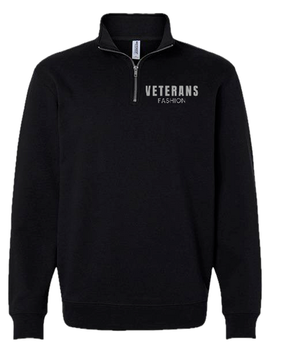 Unisex Veterans Fashion Quarter-Zip Pullover