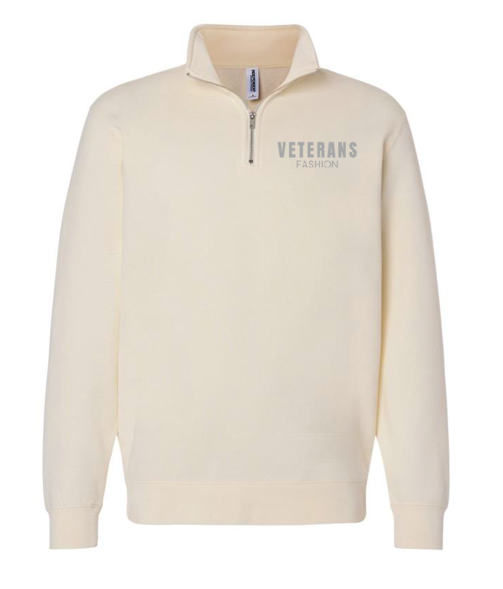 Unisex Veterans Fashion Quarter-Zip Pullover