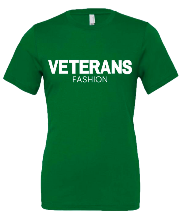 Unisex Veterans Fashion Jersey Tee - Small / Kelly