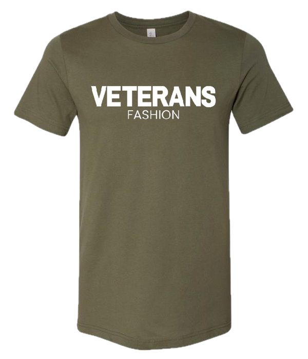 Unisex Veterans Fashion Jersey Tee - Small / Military Green