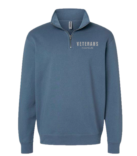 Unisex Veterans Fashion Quarter-Zip Pullover