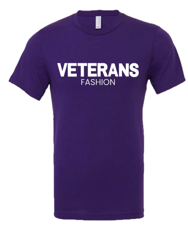 Unisex Veterans Fashion Jersey Tee - Small / Team Purple