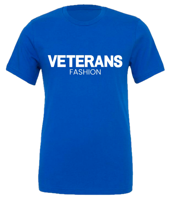 Unisex Veterans Fashion Jersey Tee - Small / Royal Blue